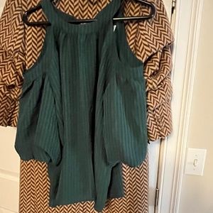 Cut out dress blouse medium NEW